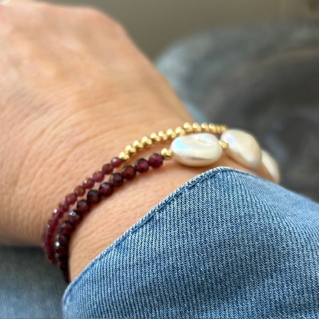 Armband Amare · granaat, foto 2