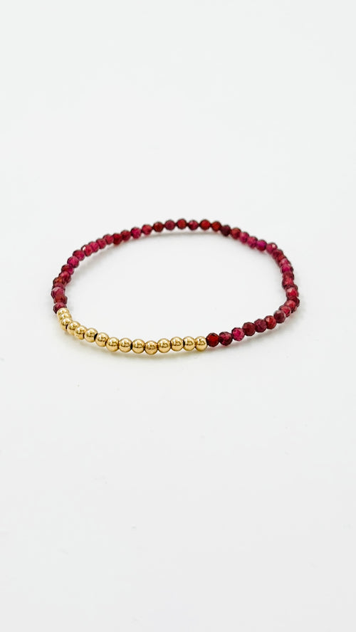 Armband Amare · granaat