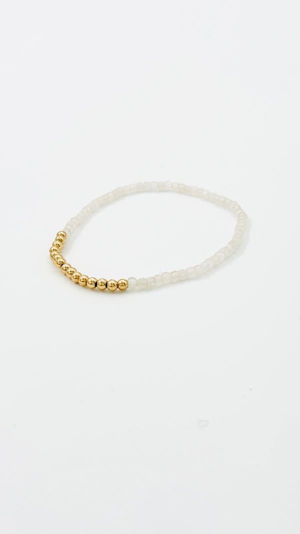 Armband Amare · rozenkwarts
