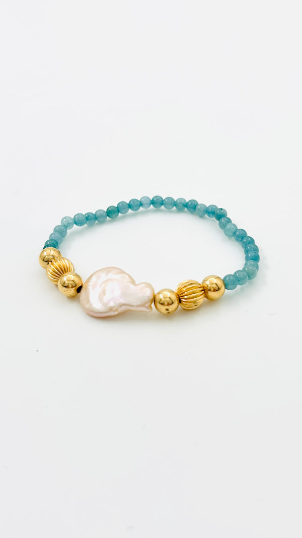 Armband Videre · aquamarijn