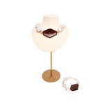 Ketting Brunus bruin en Armband Agaat bruin samen