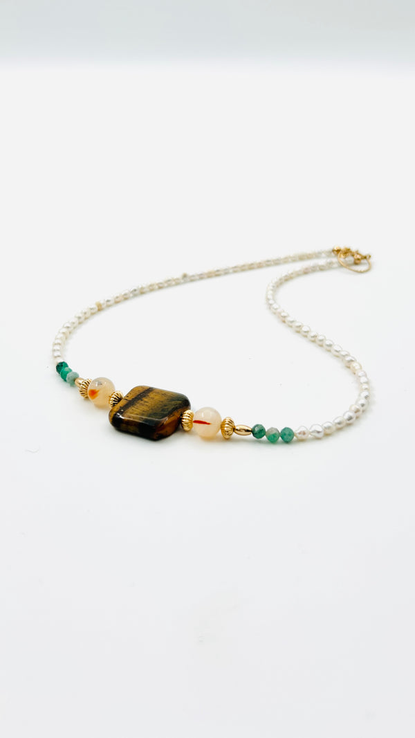 Ketting Gracia · smaragd