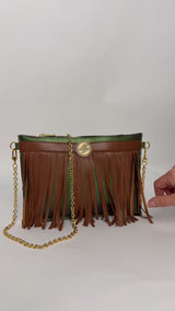 Clutch Fimbria groen in beweging