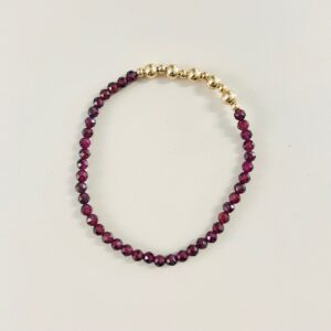 armband pax granaat - handgemaakt by MParle