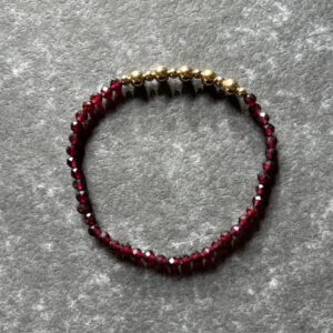 armband pax granaat - handgemaakt by MParle