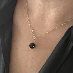 ketting duo onyx - handgemaakt by MParle