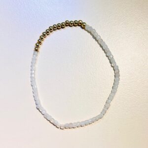 armband amare rozenkwarts - handgemaakt by MParle